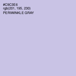 #C9C3E6 - Periwinkle Gray Color Image